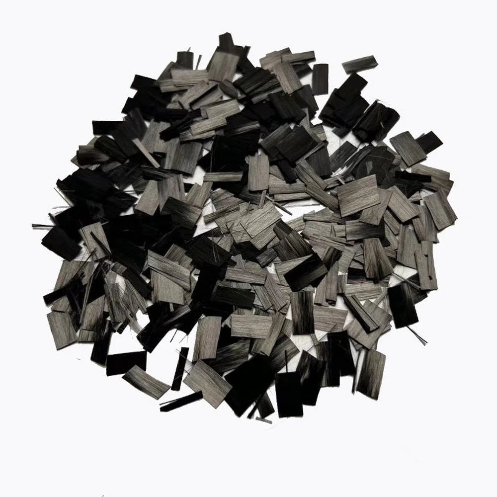 10/15/20/25mm Flake Carbon Fiber Forging Chopped Carbon Fiber Bundle Marble Texture Automotive Interior Parts Surface Mod 500g