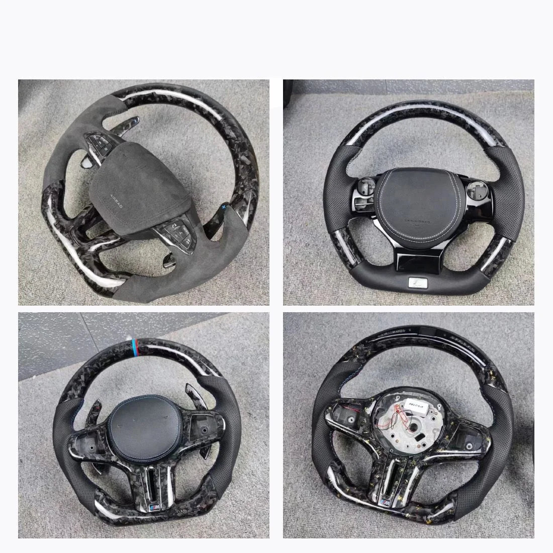 10/15/20/25mm Flake Carbon Fiber Forging Chopped Carbon Fiber Bundle Marble Texture Automotive Interior Parts Surface Mod 500g