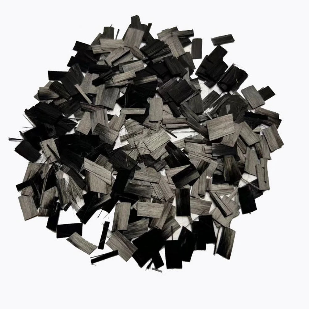 10/15/20/25mm Flake Carbon Fiber Forging Chopped Carbon Fiber Bundle Marble Texture Automotive Interior Parts Surface Mod 500g