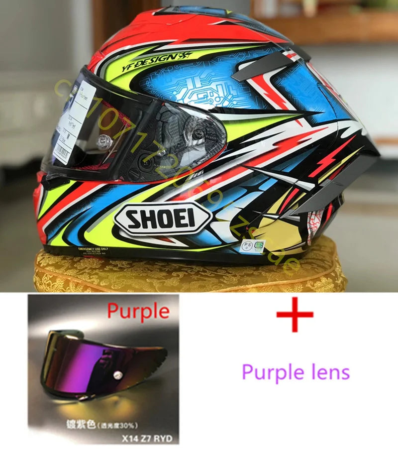 Motorcycle Full Face Helmet SHOEI X14 X-Spirit III Red Kato DAIJIRO TC-1 X-Fourteen Sports Bike Racing Helmet Motorcycle Helmet