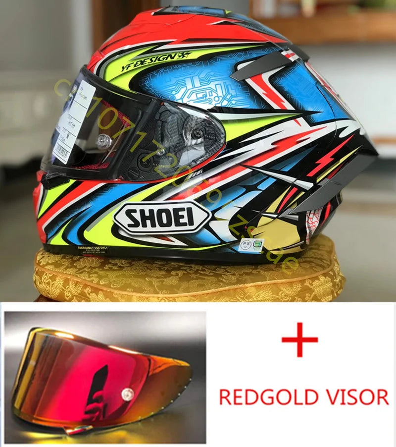 Motorcycle Full Face Helmet SHOEI X14 X-Spirit III Red Kato DAIJIRO TC-1 X-Fourteen Sports Bike Racing Helmet Motorcycle Helmet