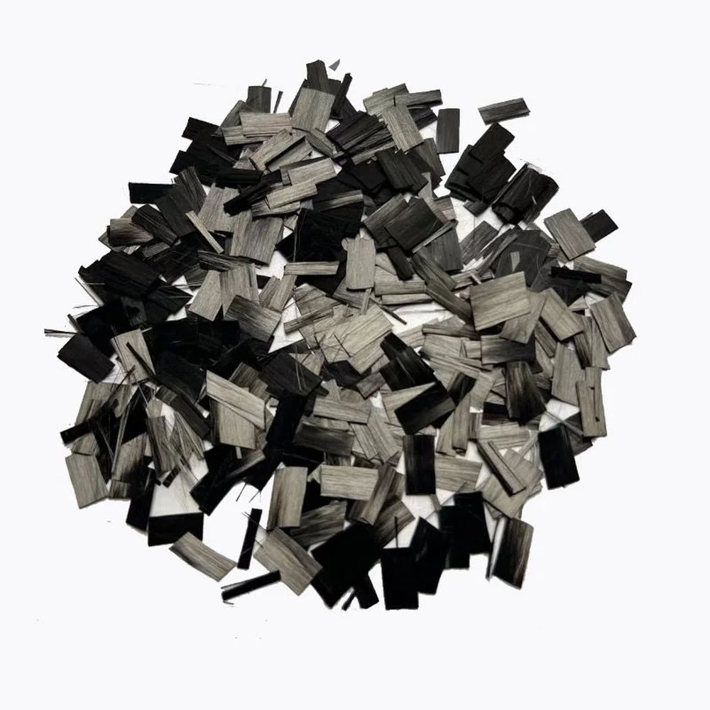 10/15/20/25mm Flake Carbon Fiber Forging Chopped Carbon Fiber Bundle Marble Texture Automotive Interior Parts Surface Mod 500g