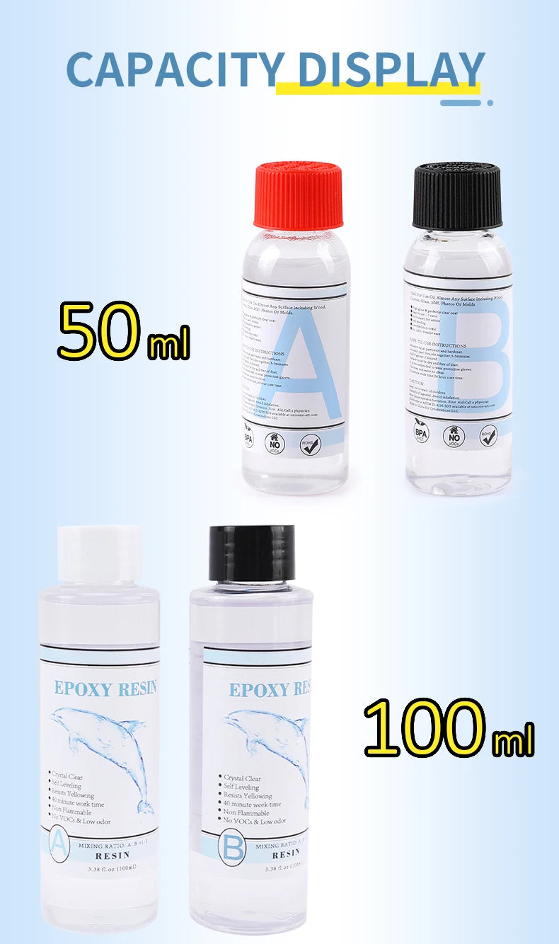 1:1 Clear Epoxy Resin Crystal Clear Art Resin Epoxy 2 Part Epoxy Casting Resin Kit with Measuring Cups, Stick, Silicone Gloves