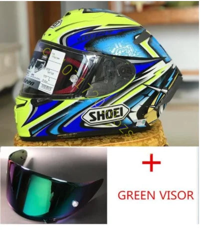 Motorcycle Full-face Helmet SHOEI X-14 Helmet X-SPIRIT III X-Fourteen Sports bicycle racing helmet Yellow Kato Daijiro TC-3