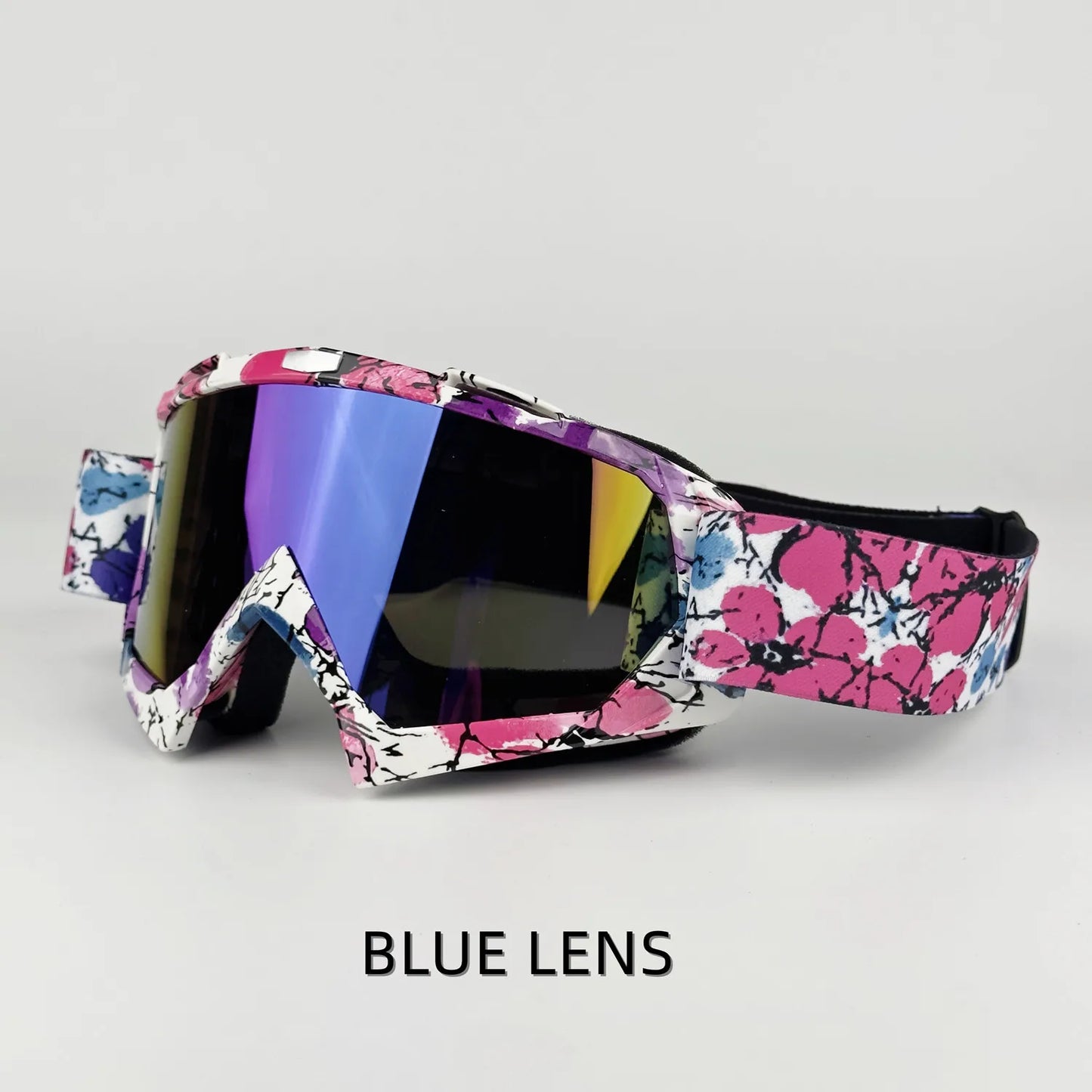 Vibrant Motocross Goggles for Ultimate Riding Experience - Perfect for Skiing, ATV, Downhill, and Mountain Biking Adventures!