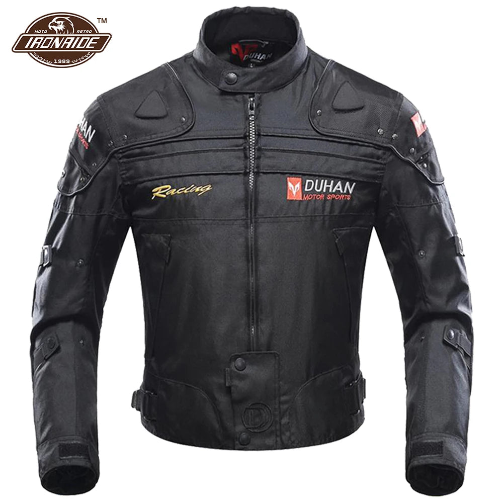 DUHAN Motorcycle Jacket and Pants: Windproof Set for Men with Durable Armor for Maximum Comfort and Protection in Winter