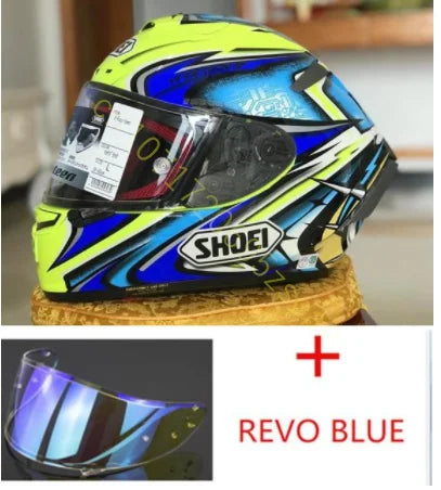 Motorcycle Full-face Helmet SHOEI X-14 Helmet X-SPIRIT III X-Fourteen Sports bicycle racing helmet Yellow Kato Daijiro TC-3