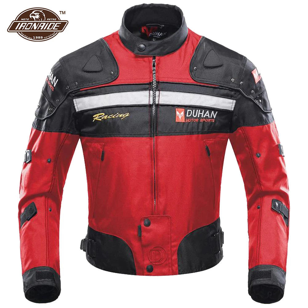 DUHAN Motorcycle Jacket and Pants: Windproof Set for Men with Durable Armor for Maximum Comfort and Protection in Winter