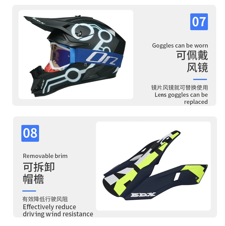 Motorcycle Helmet with free Gloves and Mask