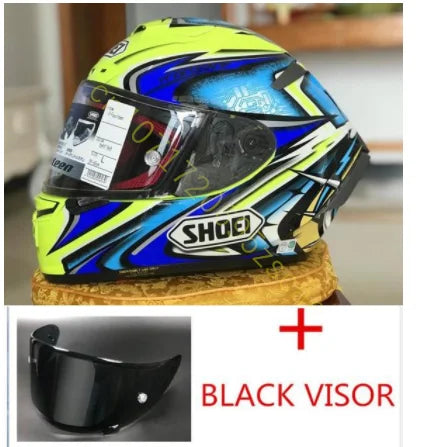 Motorcycle Full-face Helmet SHOEI X-14 Helmet X-SPIRIT III X-Fourteen Sports bicycle racing helmet Yellow Kato Daijiro TC-3