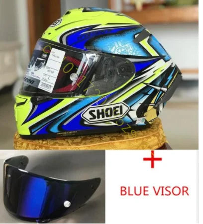 Motorcycle Full-face Helmet SHOEI X-14 Helmet X-SPIRIT III X-Fourteen Sports bicycle racing helmet Yellow Kato Daijiro TC-3