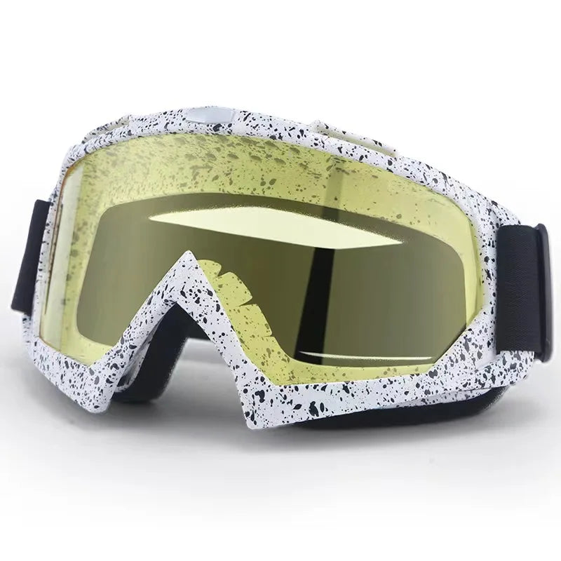 Stylish motorcycle goggles for motocross, MX, dirt biking, and outdoor sports – Perfect helmet goggles for ATV, skiing, and cycling!