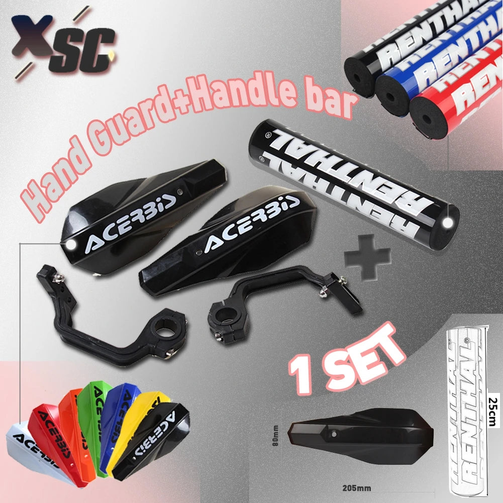 Universal Hand Guards Motorcycle Handguard Protector 25cm Foam Handlebar Pad Set For KTM HONDA YAMAHA EXC CRF Dirt Bike Enduro