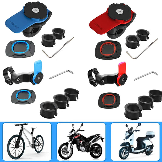 Anti-shake Motorcycle Bike Phone Holder Shock Absorber Phone Bracket Vibration Damper Self Lock Bicycle Handlebar Mount Stem