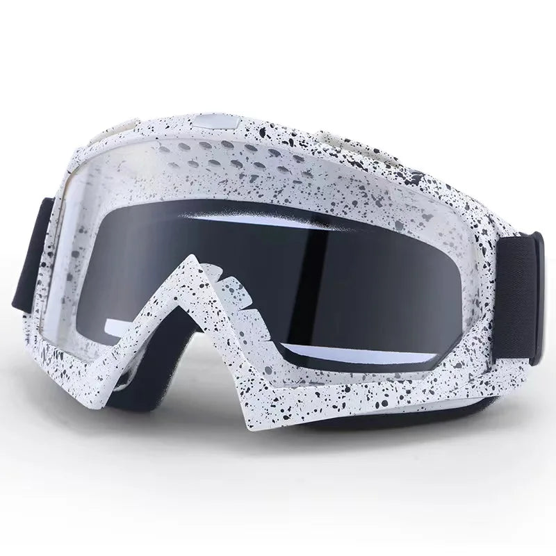 Stylish motorcycle goggles for motocross, MX, dirt biking, and outdoor sports – Perfect helmet goggles for ATV, skiing, and cycling!