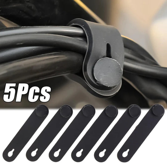 Motorcycle Rubber Frame Securing Cable Wiring Harness Power Cord Tie Clutch Line Brake Cable Ties Elastic Fix Stripe Accessories