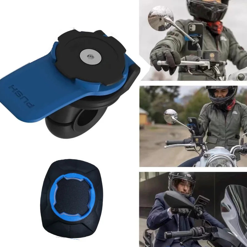 Anti-shake Motorcycle Bike Phone Holder Shock Absorber Phone Bracket Vibration Damper Self Lock Bicycle Handlebar Mount Stem