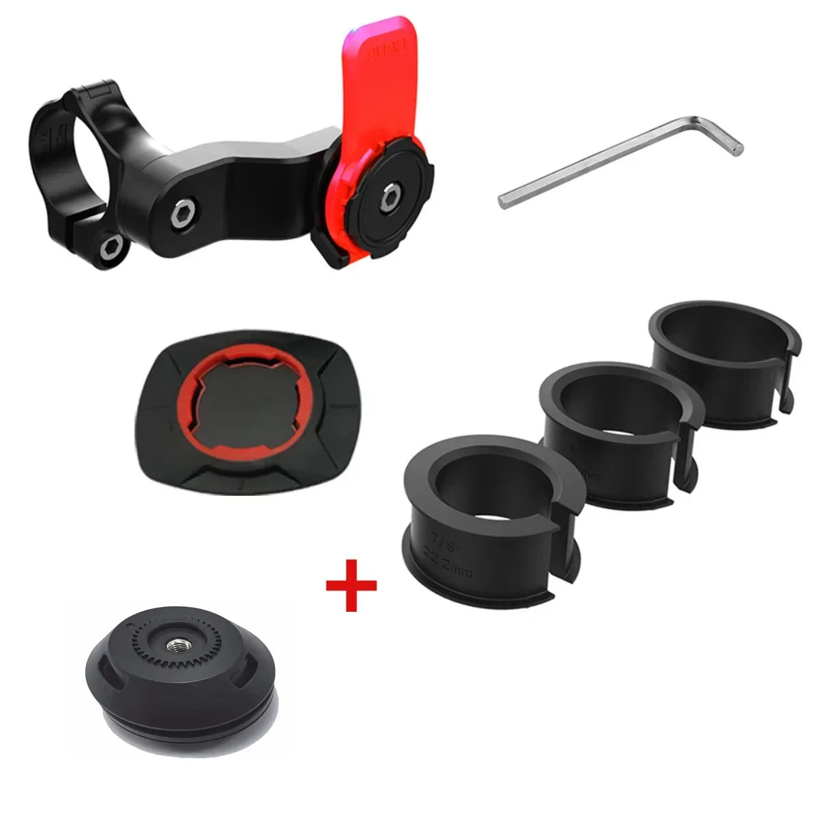 Anti-shake Motorcycle Bike Phone Holder Shock Absorber Phone Bracket Vibration Damper Self Lock Bicycle Handlebar Mount Stem