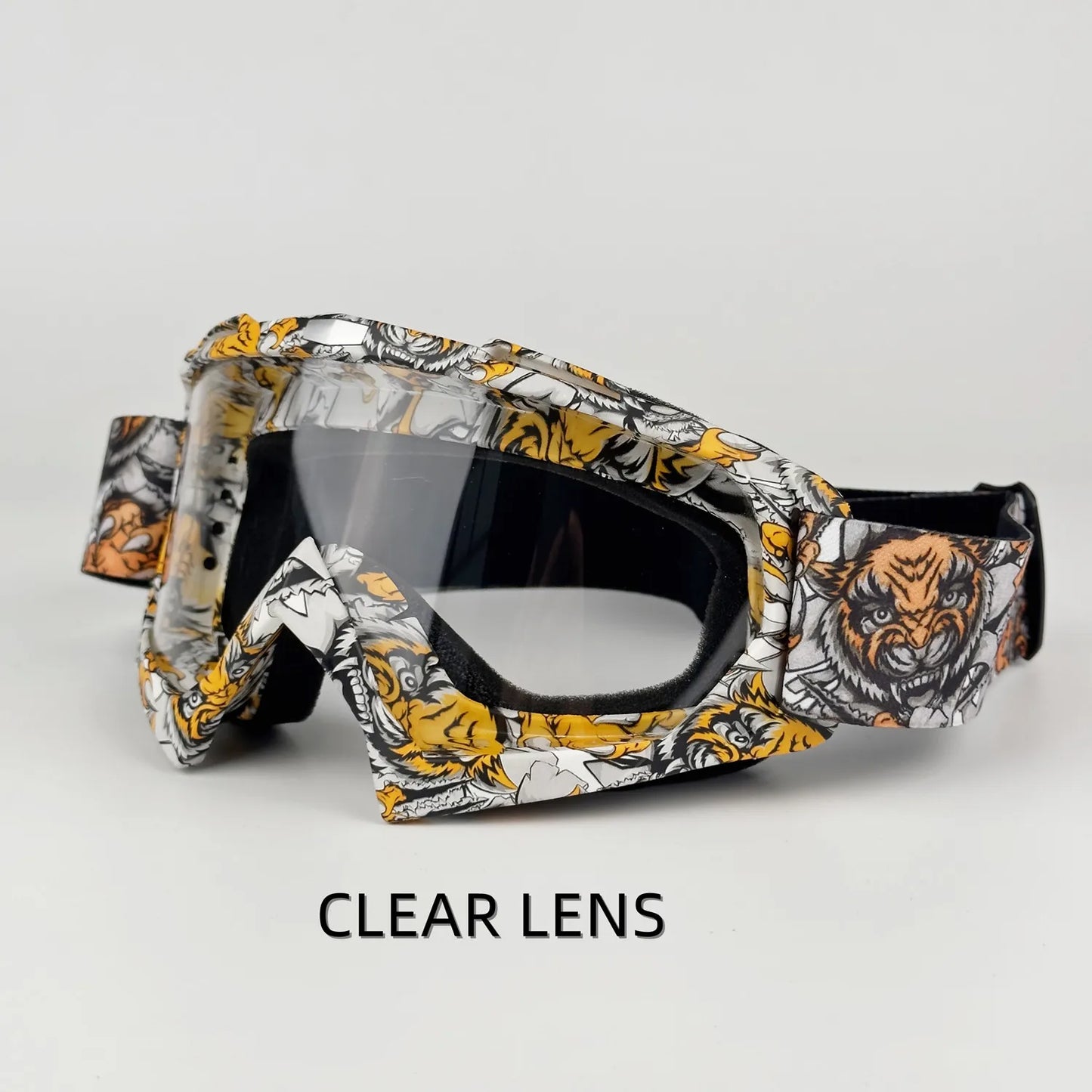 Vibrant Motocross Goggles for Ultimate Riding Experience - Perfect for Skiing, ATV, Downhill, and Mountain Biking Adventures!