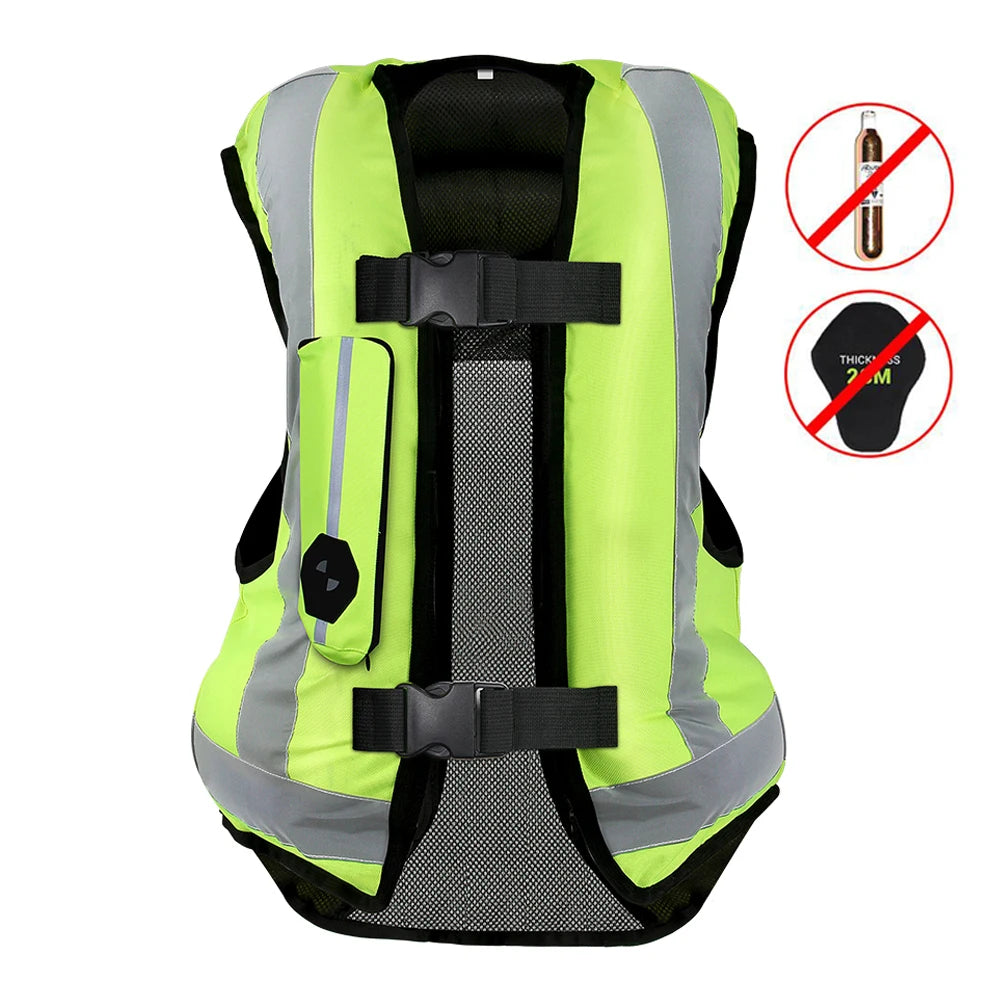 CE Certified Motorcycle Airbag Vest Jacket Motocross Protective Airbag Racing Jacket Safety Vest Jaqueta Reflective Chaqueta