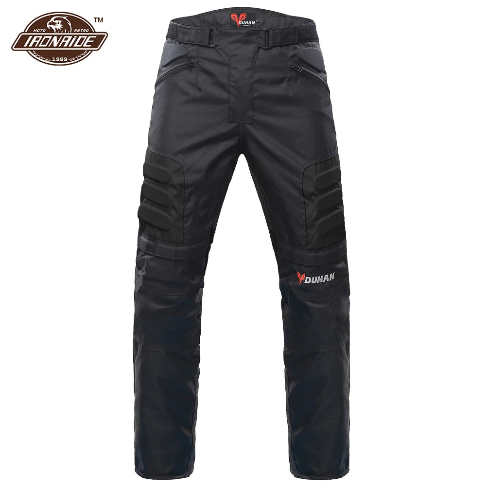 DUHAN Motorcycle Jacket and Pants: Windproof Set for Men with Durable Armor for Maximum Comfort and Protection in Winter