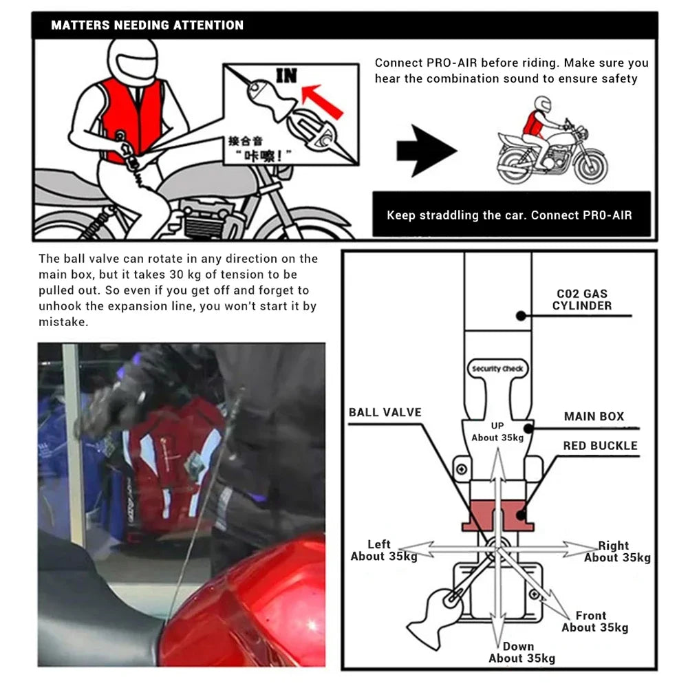 CE Certified Motorcycle Airbag Vest Jacket Motocross Protective Airbag Racing Jacket Safety Vest Jaqueta Reflective Chaqueta