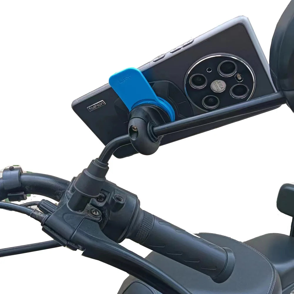 Anti-shake Motorcycle Bike Phone Holder Shock Absorber Phone Bracket Vibration Damper Self Lock Bicycle Handlebar Mount Stem