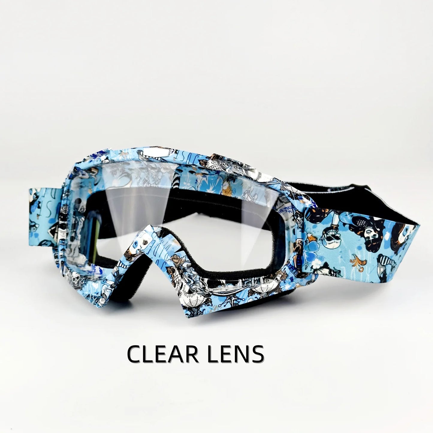 Vibrant Motocross Goggles for Ultimate Riding Experience - Perfect for Skiing, ATV, Downhill, and Mountain Biking Adventures!