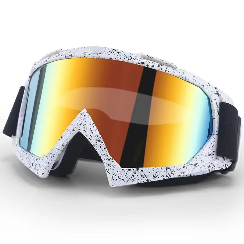 Stylish motorcycle goggles for motocross, MX, dirt biking, and outdoor sports – Perfect helmet goggles for ATV, skiing, and cycling!