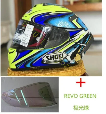 Motorcycle Full-face Helmet SHOEI X-14 Helmet X-SPIRIT III X-Fourteen Sports bicycle racing helmet Yellow Kato Daijiro TC-3
