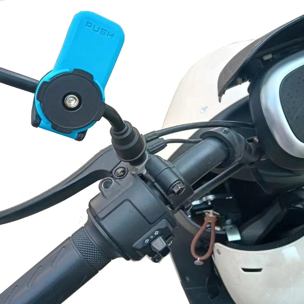 Anti-shake Motorcycle Bike Phone Holder Shock Absorber Phone Bracket Vibration Damper Self Lock Bicycle Handlebar Mount Stem