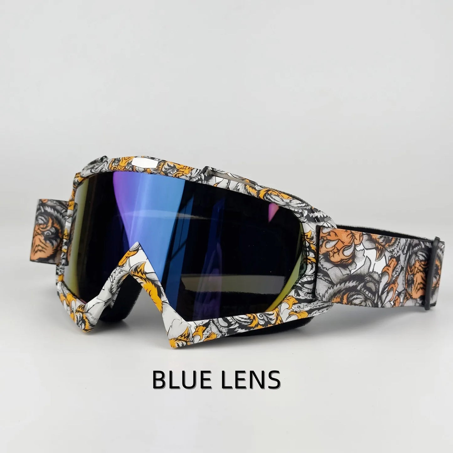 Vibrant Motocross Goggles for Ultimate Riding Experience - Perfect for Skiing, ATV, Downhill, and Mountain Biking Adventures!