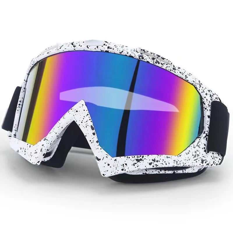 Stylish motorcycle goggles for motocross, MX, dirt biking, and outdoor sports – Perfect helmet goggles for ATV, skiing, and cycling!