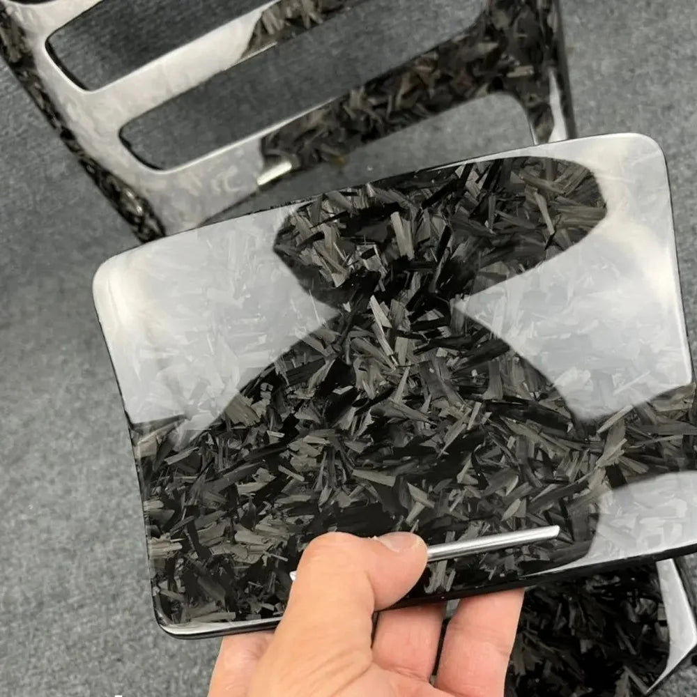 10/15/20/25mm Flake Carbon Fiber Forging Chopped Carbon Fiber Bundle Marble Texture Automotive Interior Parts Surface Mod 500g