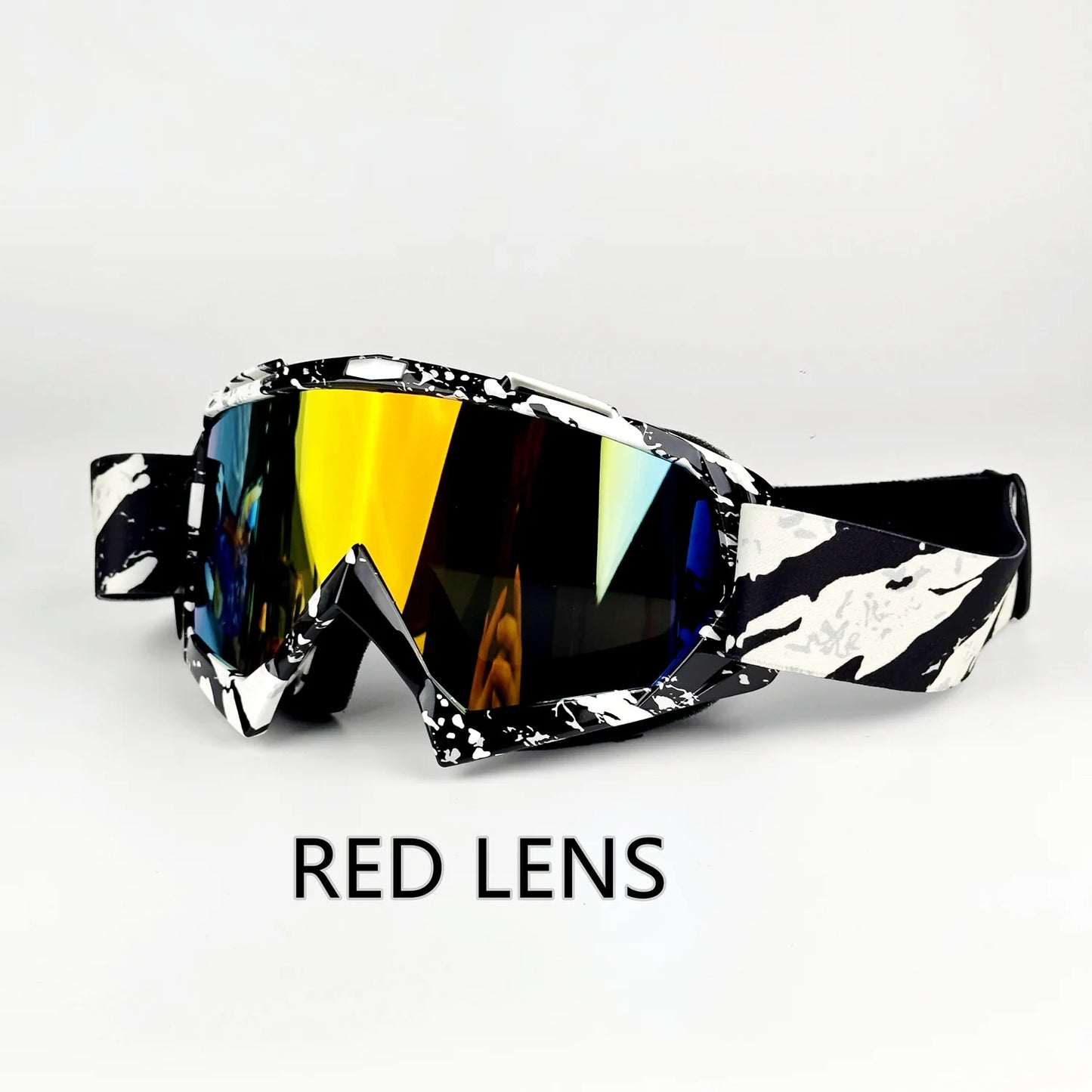 Vibrant Motocross Goggles for Ultimate Riding Experience - Perfect for Skiing, ATV, Downhill, and Mountain Biking Adventures!