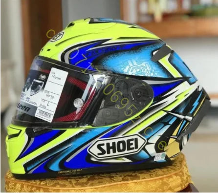 Motorcycle Full-face Helmet SHOEI X-14 Helmet X-SPIRIT III X-Fourteen Sports bicycle racing helmet Yellow Kato Daijiro TC-3