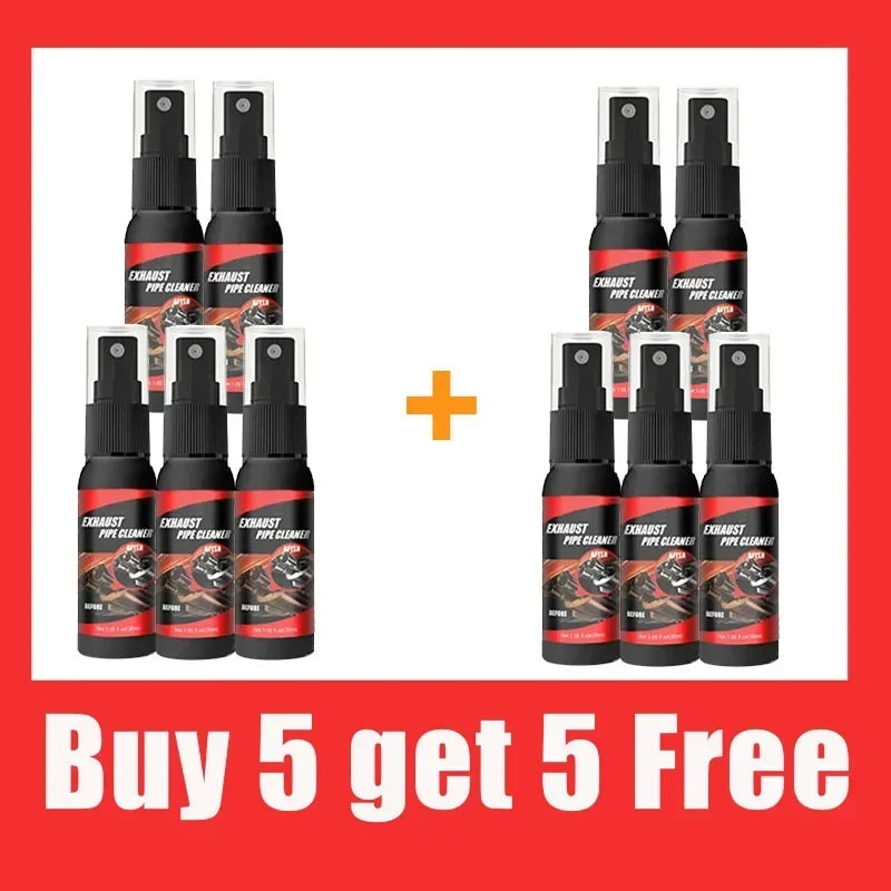Car and Motorcycle Exhaust Pipe Cleaner Kit Metal Multi-Purpose Pipe Derusting Spray Rust Remover Car Motorcycle Maintenance