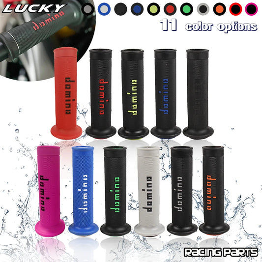 7/8 "22 24mm Motorcycle Grips Handle Bar For KTM YAMAHA Universal Pit Bike Motocross Motorbike Rubber GEL Domino Grip 9 Colors