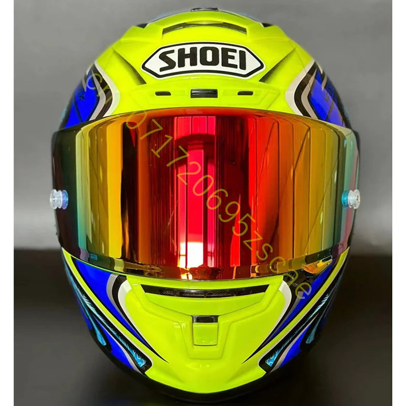 Motorcycle Full-face Helmet SHOEI X-14 Helmet X-SPIRIT III X-Fourteen Sports bicycle racing helmet Yellow Kato Daijiro TC-3