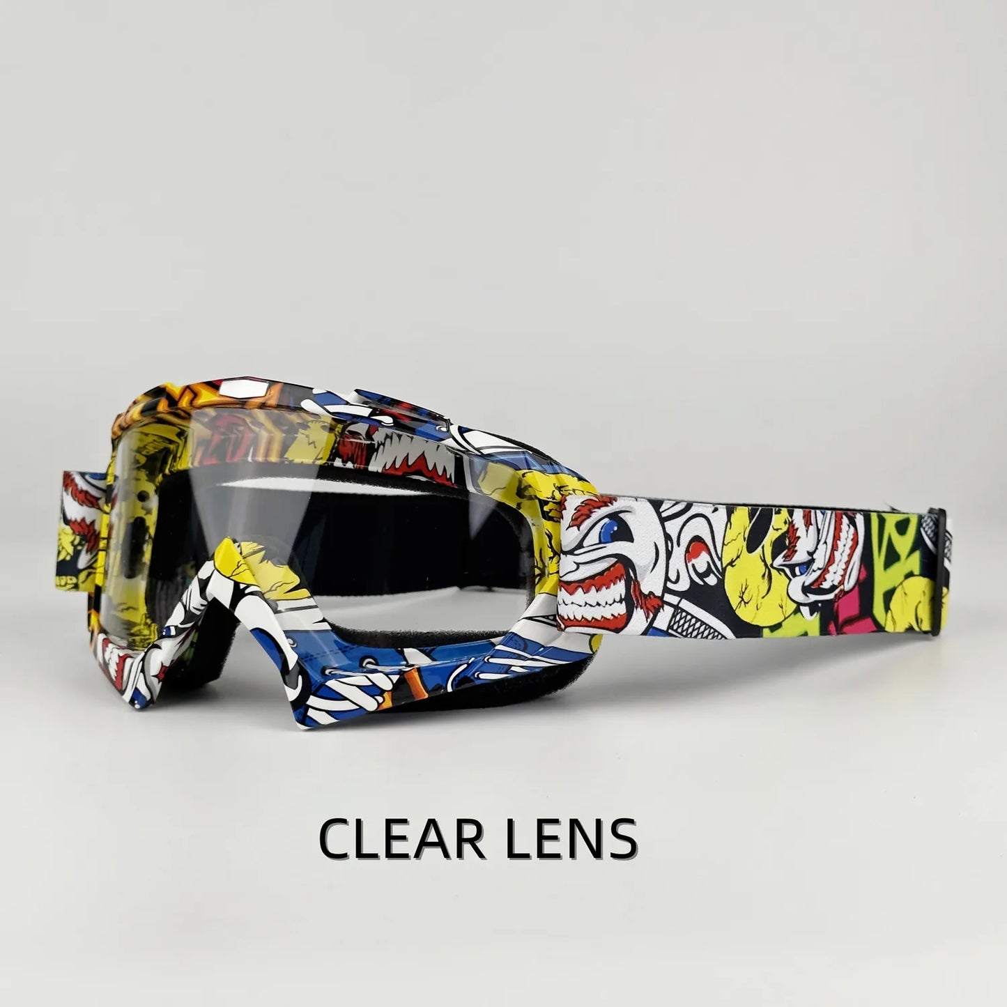 Vibrant Motocross Goggles for Ultimate Riding Experience - Perfect for Skiing, ATV, Downhill, and Mountain Biking Adventures!