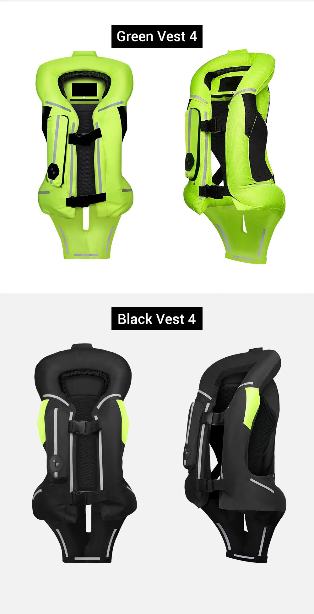 CE Certified Motorcycle Airbag Vest Jacket Motocross Protective Airbag Racing Jacket Safety Vest Jaqueta Reflective Chaqueta