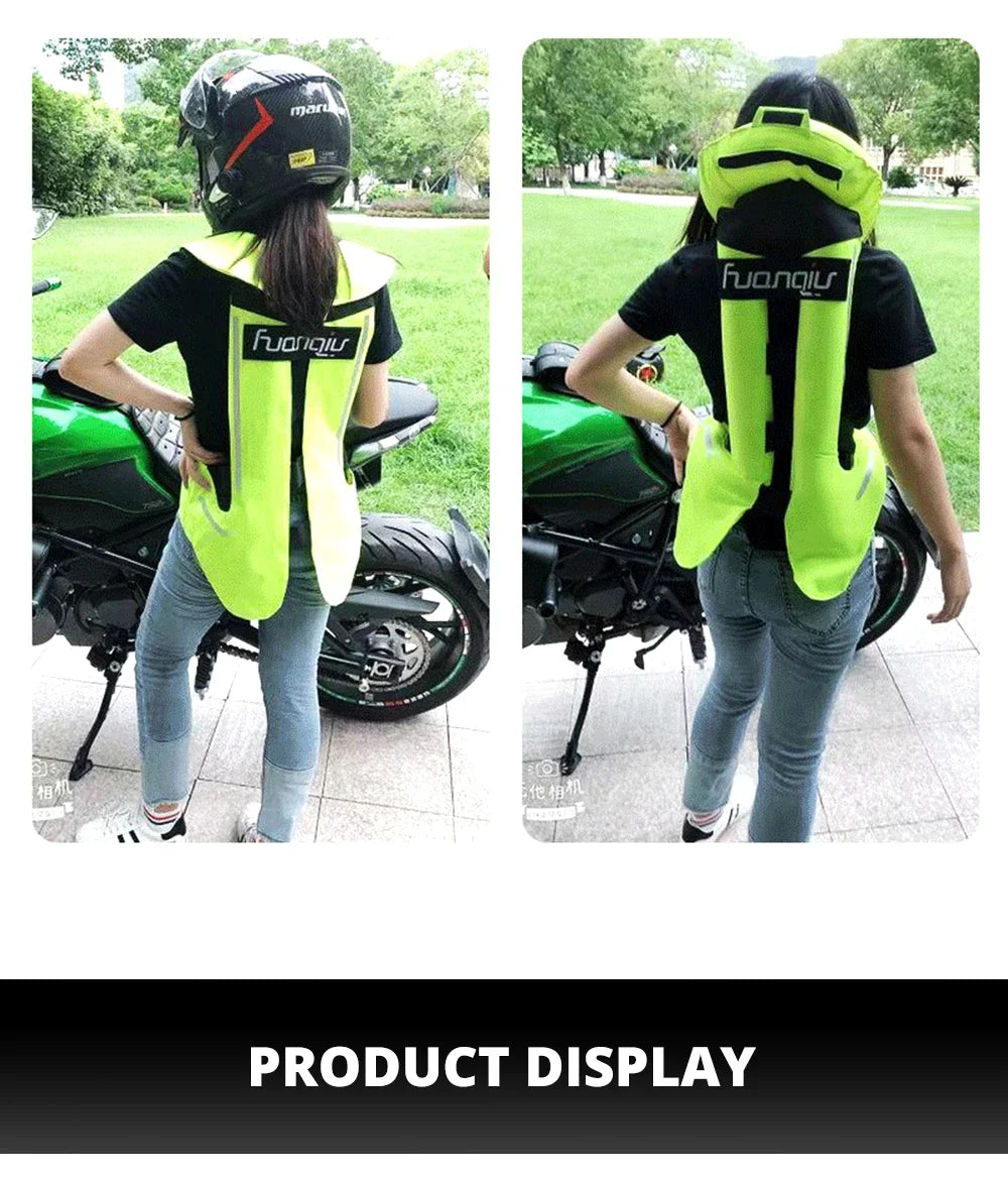 CE Certified Motorcycle Airbag Vest Jacket Motocross Protective Airbag Racing Jacket Safety Vest Jaqueta Reflective Chaqueta