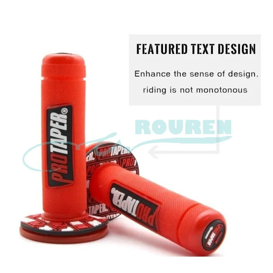 Ergonomic Gel Hand Grips for Motorcycle Handlebars - Pro Taper Cone Grip for 7/8" (22mm) Motocross, Dirt, and Pit Bikes!