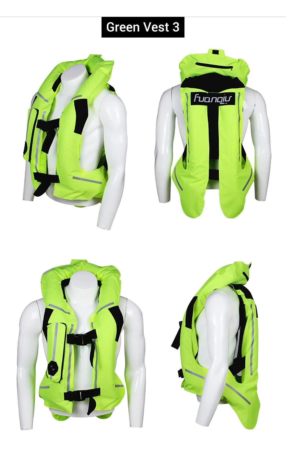 CE Certified Motorcycle Airbag Vest Jacket Motocross Protective Airbag Racing Jacket Safety Vest Jaqueta Reflective Chaqueta